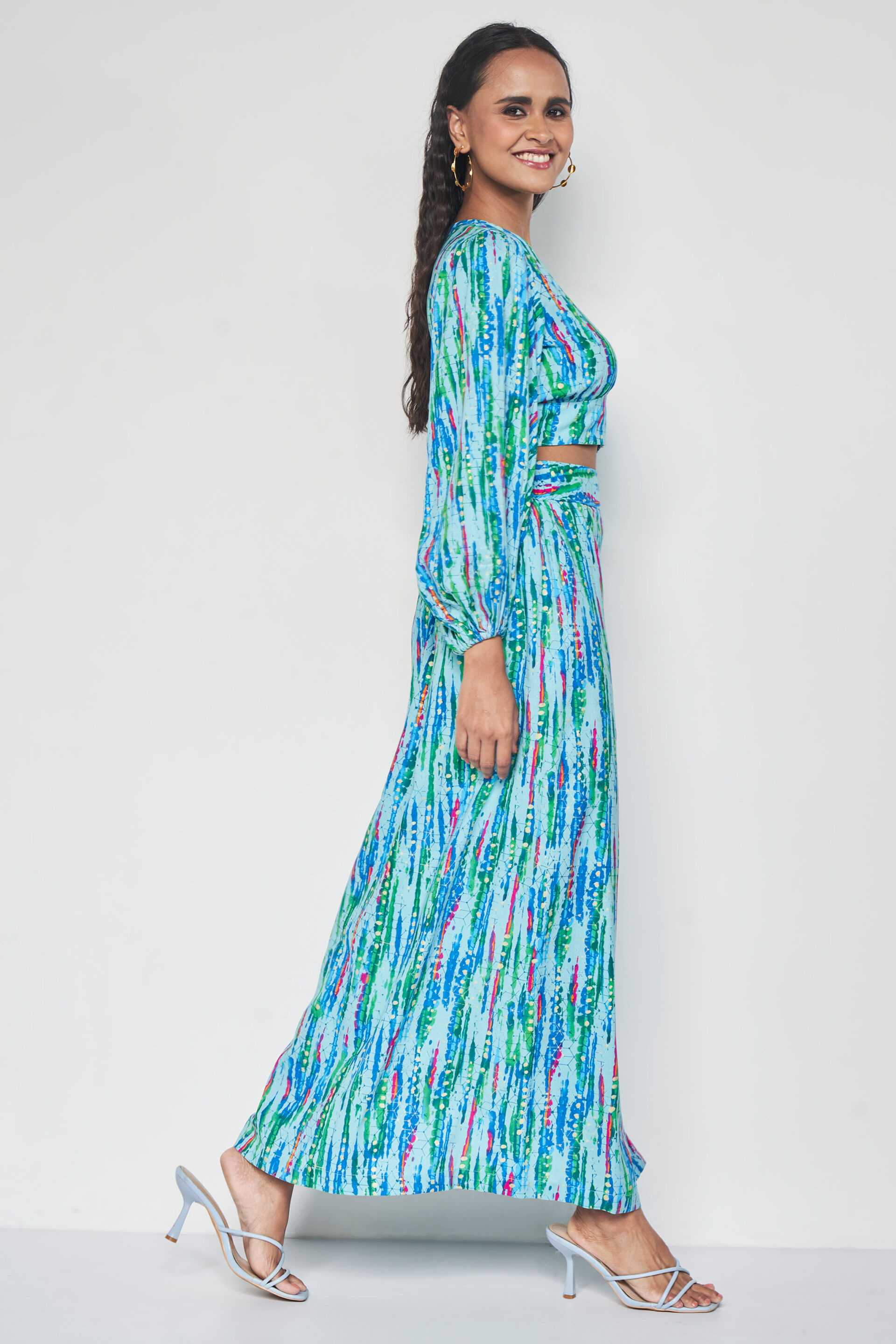 Myra Co-ords Set, Aqua, image 5